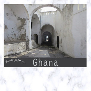 Ingången till ingen återvändo på Cape Coast Castle Vykort