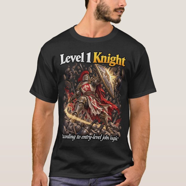 Ingångsnivå riddare t shirt (Framsida)