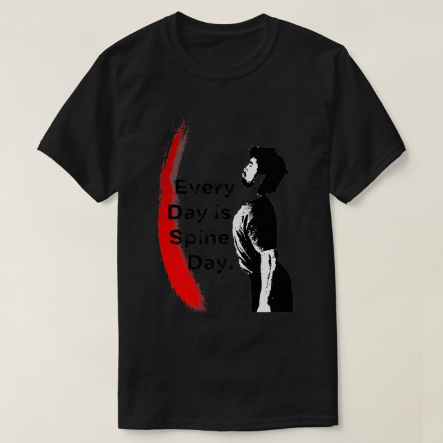 Ingångsportal för rörelsekultur, ryggradsdag t shirt (Design framsida)