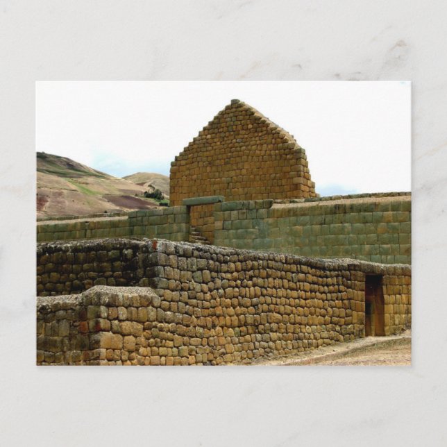 Ingapirca Inca ruins, Ecuador Vykort (Framsida)