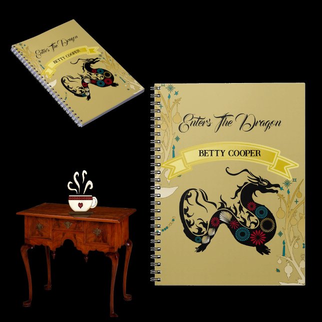 Ingår i Motif-skolan för dekorativ Blommigt i Drag Anteckningsbok (Enters The Dragon Decorative Floral Motif School Notebook)