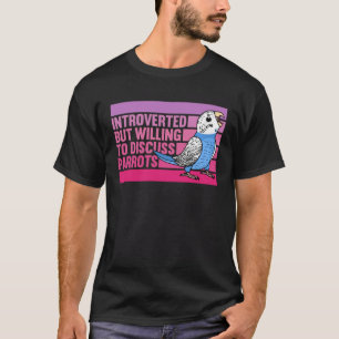 Ingår, men Parrots Blue Budgie Budgerigar T Shirt