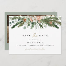 INGE Scandinavian Winter Greenery Save Date