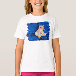 Ingefär Gamer Katt T Shirt
