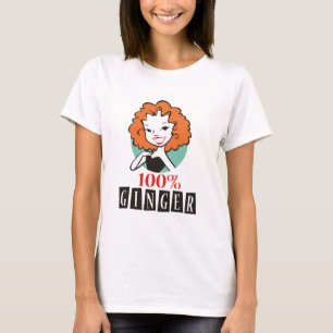 Ingefära 100% tee shirt