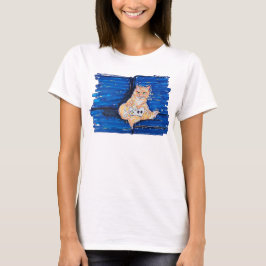 Ingefära Gamer Katt T Shirt