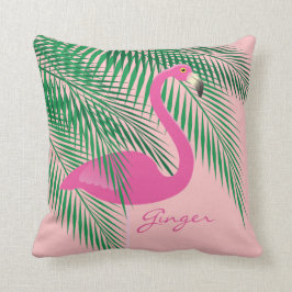 Ingefära korallflamingoen kudder kudde