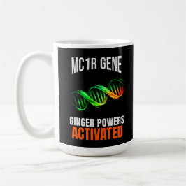 Ingefära krafter aktiverade DNA-mutant Roligt rödh Kaffemugg