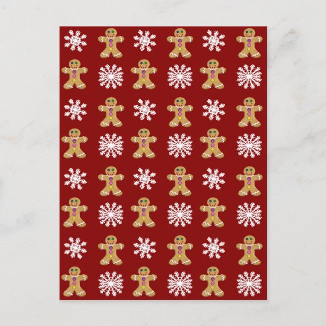 Ingefära och Snö Vykort (Framsida)