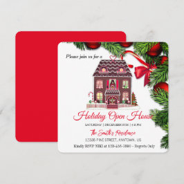 Ingefärshus, julkrans julkort