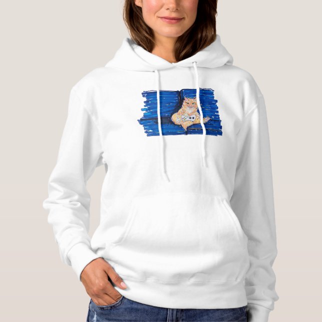 Ingefärskatt gamers t shirt (Framsida)