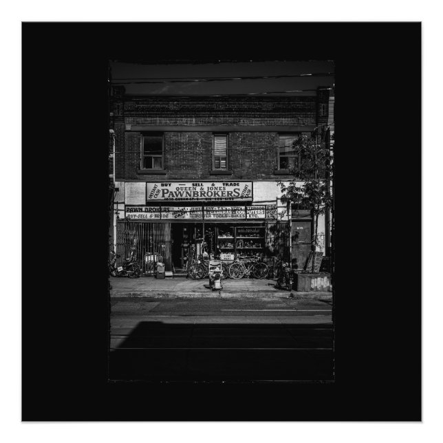 Ingen 1030 Queen St E 3 med kant Fototryck (Framsidan)