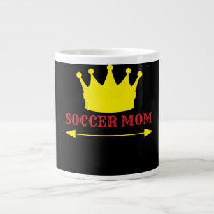 Ingen 1 fotbollsmamma jumbo mugg