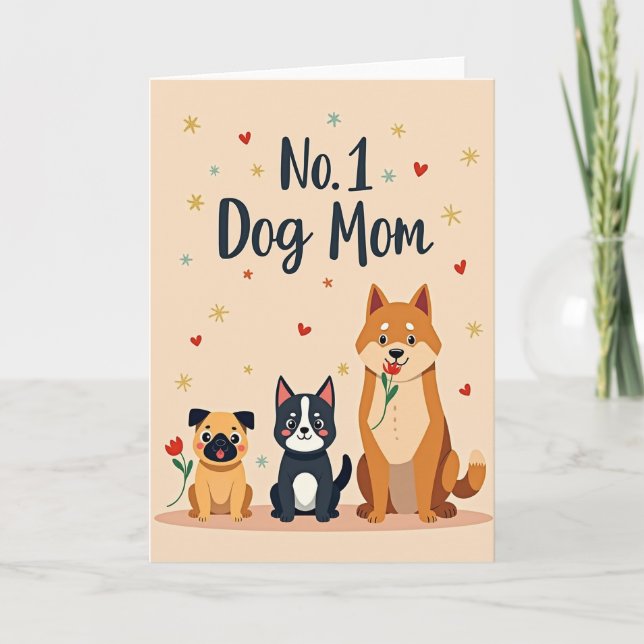 Ingen 1 Hundmamma Hjärtadagens kort (Framsida)