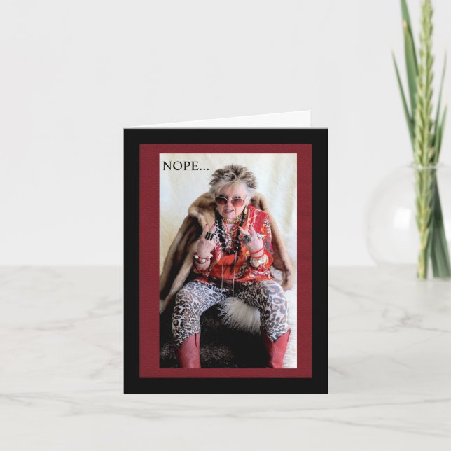 Ingen 5-dagars arbetsvecka för mig, hälsningskort kort (Framsida)