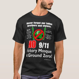 Ingen 9/11segermoské på slipad nolla! t-shirt