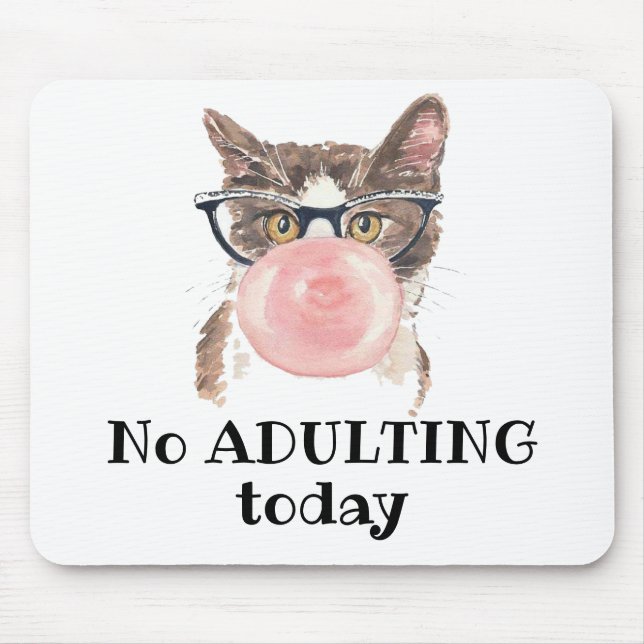 Ingen adulerande katt idag musmatta (Framsidan)