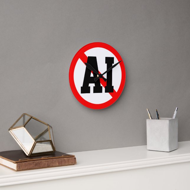 Ingen AI Rund Klocka (Kontor)