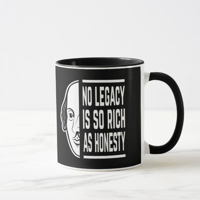 Ingen äldre är så Rik Shakespeare Quote Thespian Mugg (Höger)