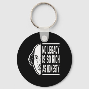 Ingen äldre är så Rik Shakespeare Quote Thespian Nyckelring