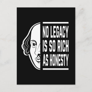 Ingen äldre är så Rik Shakespeare Quote Thespian Vykort