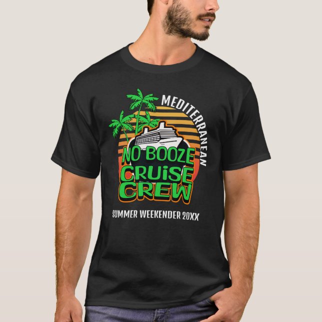 INGEN ALKOHOLFARTYGSBESÄTTNING Vänner Gruppfest T Shirt (Framsida)