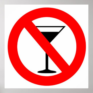 Ingen alkoholsignatur poster