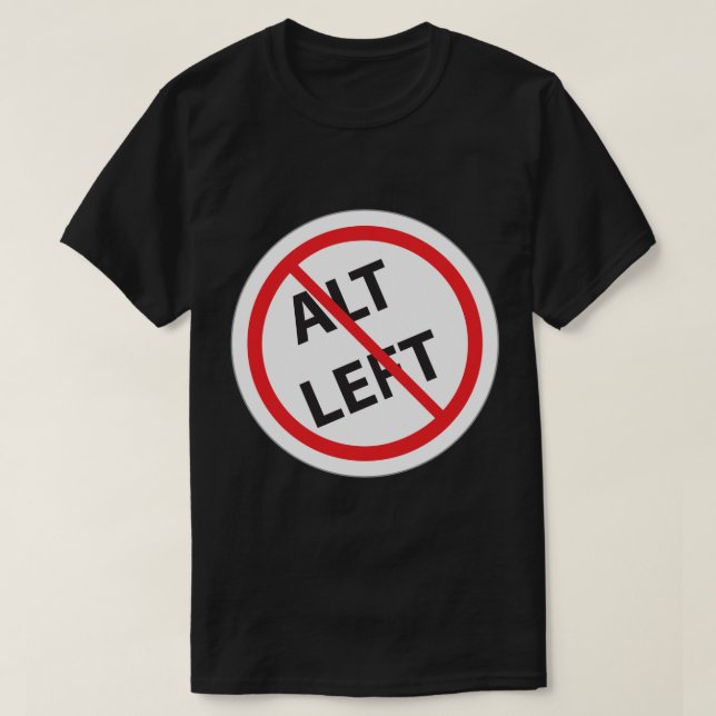 INGEN ALT VÄNSTER TEE SHIRT (Design framsida)