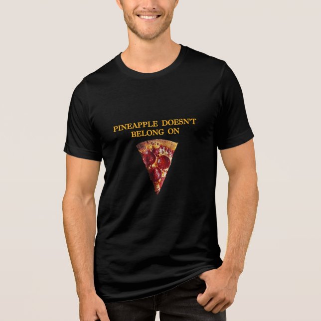 Ingen Ananas Pizza Tröja (Framsida)