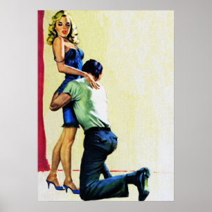 Ingen andra ändring av Pulp Magazine Cover Art. Vi Poster
