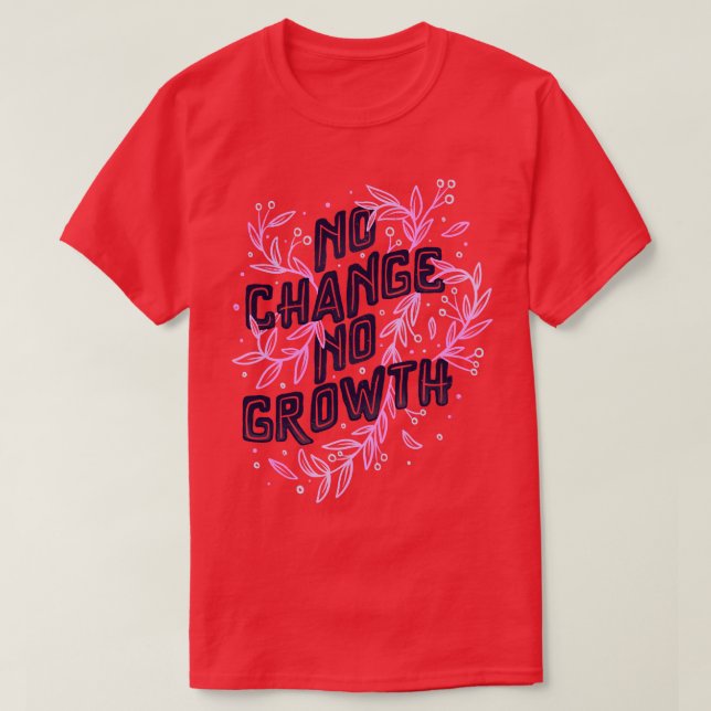 Ingen ändring Ingen tillväxt av Tobe Fonseca T Shirt (Design framsida)