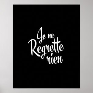 Ingen ångerJe ne Regrette Rien Poster