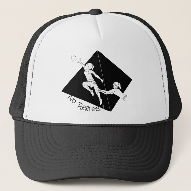 Ingen ångersvart med pyramiden truckerkeps (Framsida)