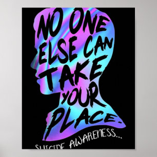 Ingen annan kan ta er Ställe självmord i medvetand Poster