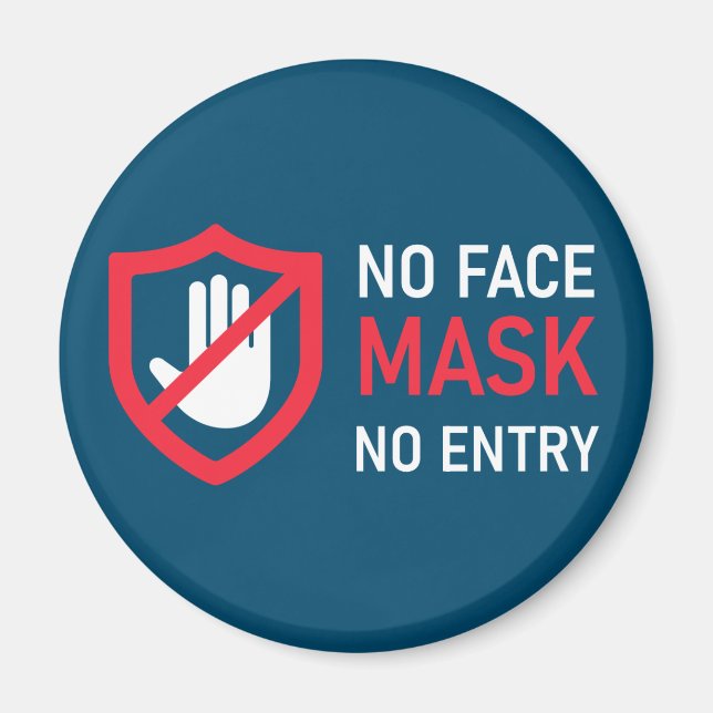 Ingen Ansikte-masknr Magnet (Framsidan)