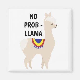 Ingen antydan till Prob Llama Cute Magnet