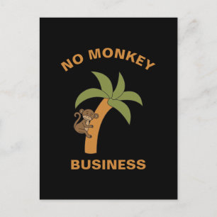 Ingen apkey Business Funny Zoo Jungle Animal Pun Vykort