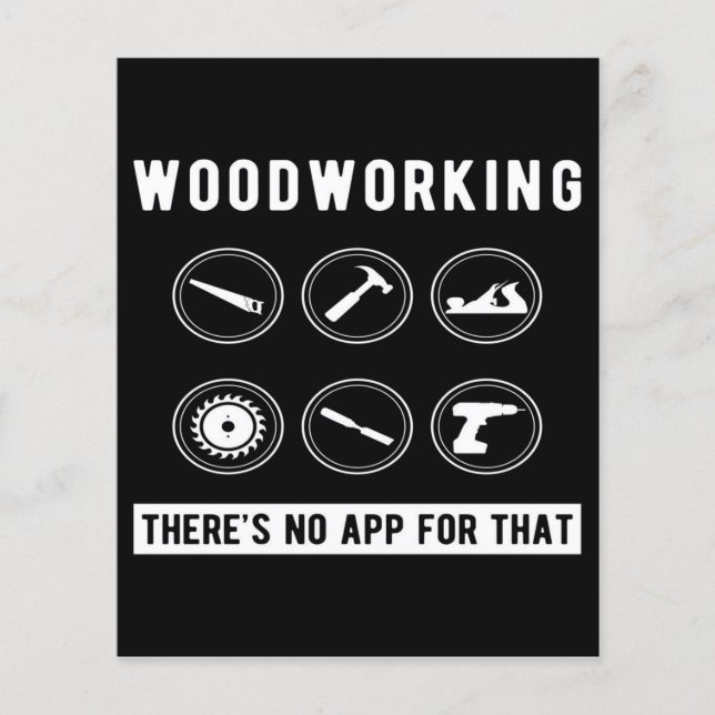 Ingen app för Woodworking working Flygblad (Framsidan)