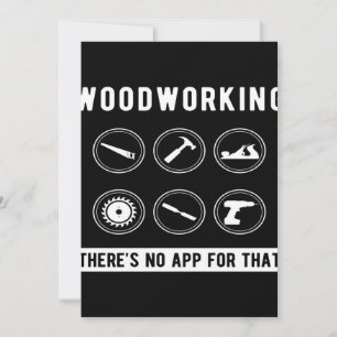 Ingen app för Woodworking working Julkort