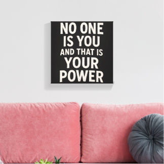 Ingen är du canvastryck