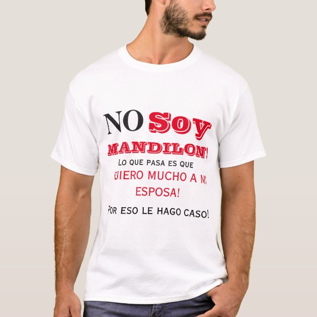 Ingen är en chef lång förkläde t shirt (Framsida)