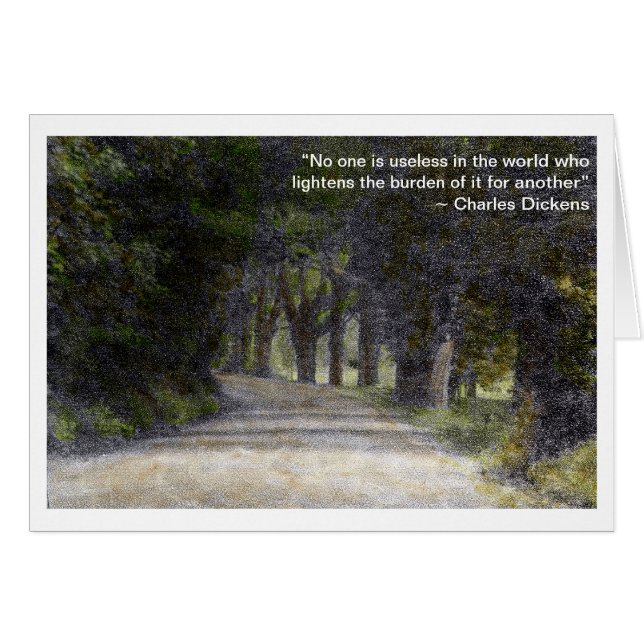 "Ingen är Ensam"-kort Hälsningskort (Framsidan Horizontal)