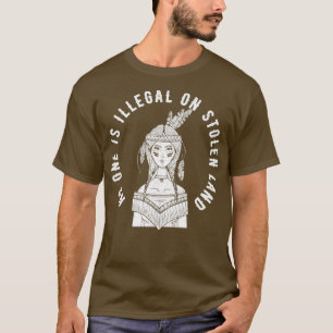 Ingen är olaglig på den inhemska invandraren i ste t shirt