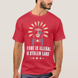 Ingen är olaglig på den inhemska invandraren i ste t shirt