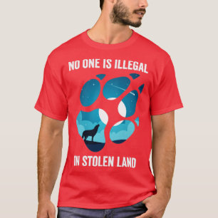 Ingen är olaglig på den inhemska invandraren i ste t shirt
