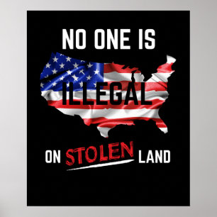 Ingen är olaglig på stenkolsmark poster