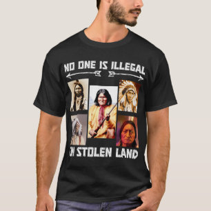 Ingen är olaglig på stenkolsmark t shirt