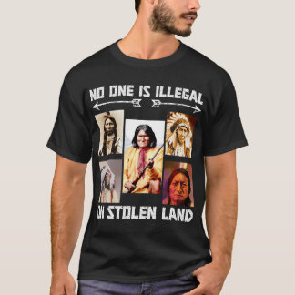 Ingen är olaglig på stenkolsmark t shirt