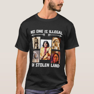 Ingen är olaglig på stenkolsmark t shirt