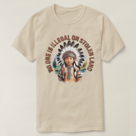 Ingen är olaglig på stenkolsmark t shirt